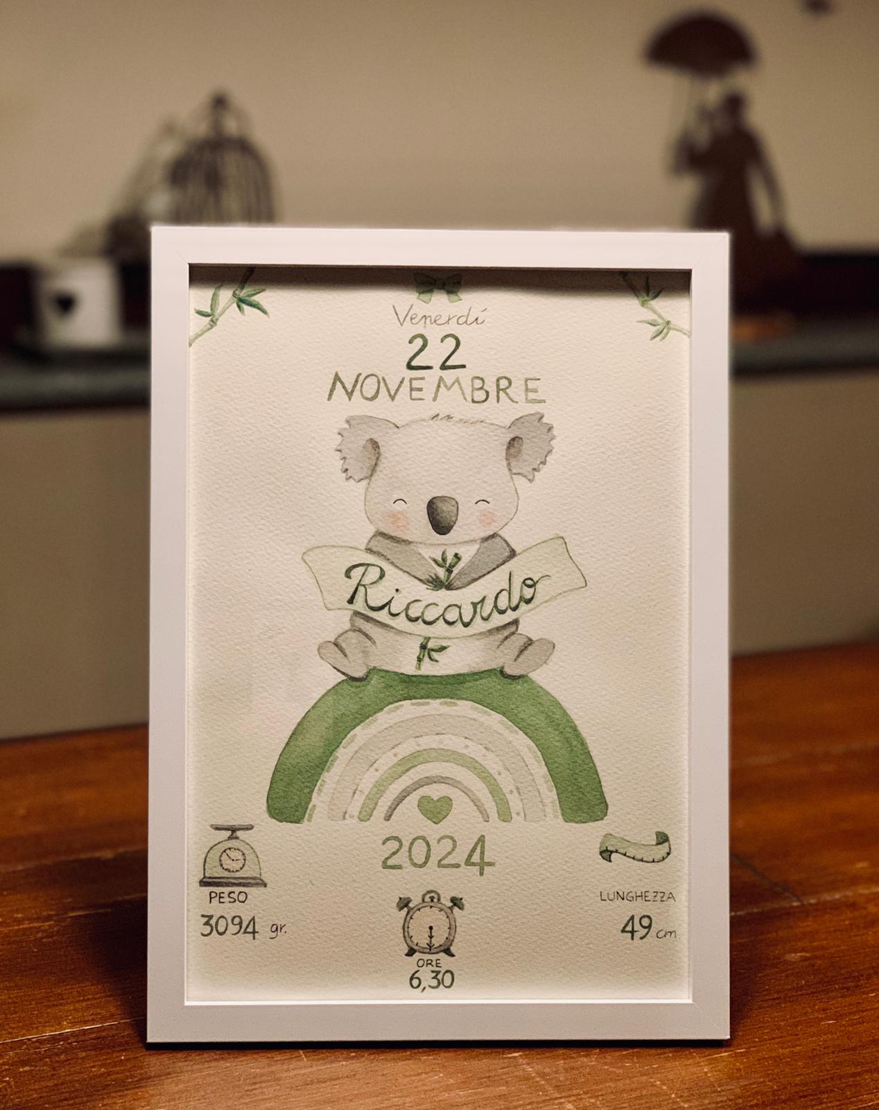 Fiocchi nascita personalizzati a Chieri da Momenti Unici